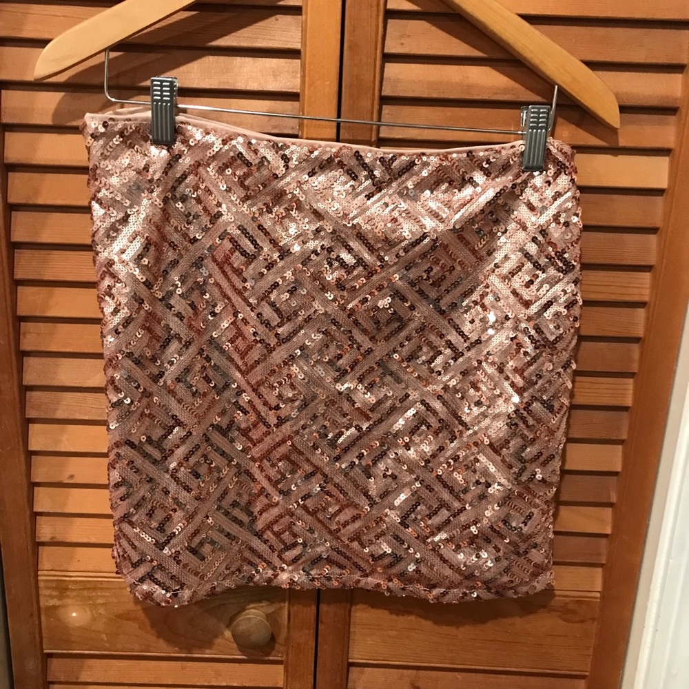 Ya Los Angeles shiny sequined skirt in size large. PERFECT FOR MARDI GRAS!